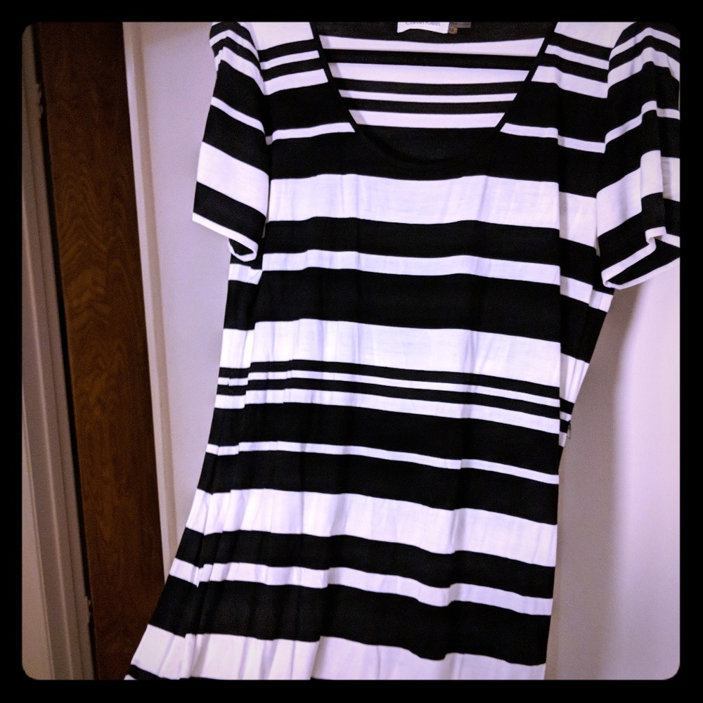 Calvin Klein striped dress